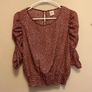 Polka dot blouse